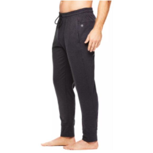 Mens Gaiam Fleece Lined Joggers Grey 
